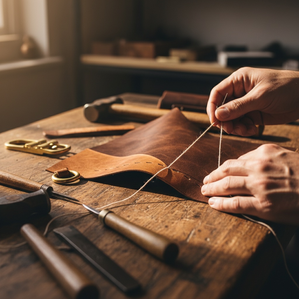 Hand-finished leather craft